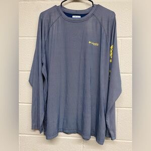 Columbia PFG Blue Long Sleeve Shirt